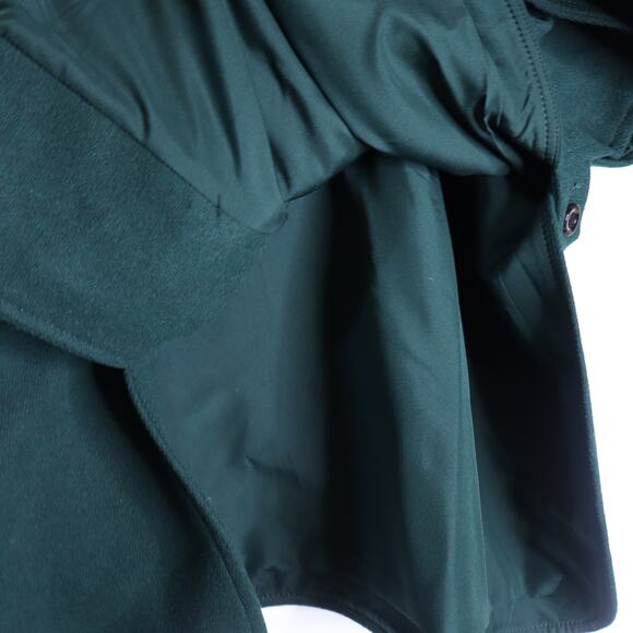 ANN TAYLOR NWT Buttoned Trench Cape Dark Green Wool Blend Women's MP - Picture 5 of 12